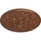 Ekena Millwork Baile Ceiling Medallion (Fits Canopies up to 6"), Hand-Painted Polished Copper, 31 1/4"OD x 2 1/4"P CM31BAPOS - alternate 4